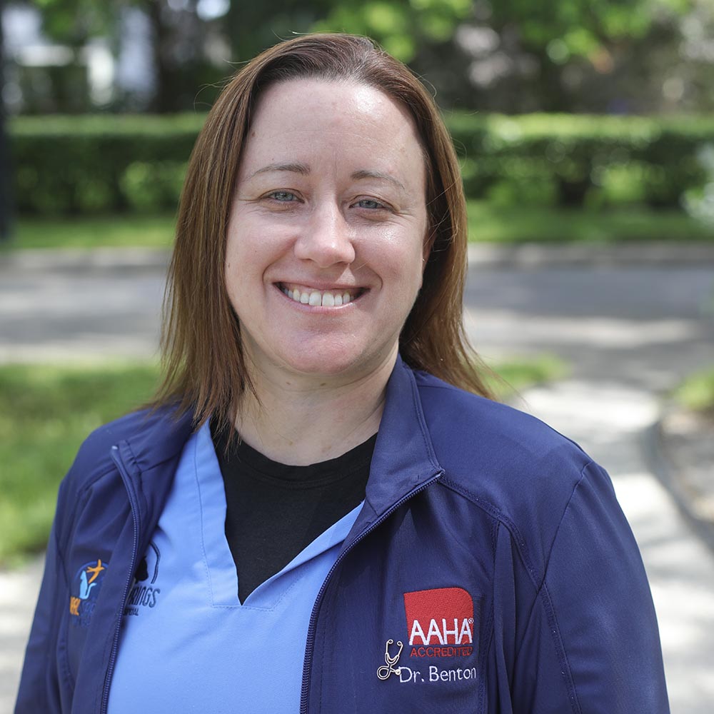 Dr. Amanda Benton posing for a photo outside